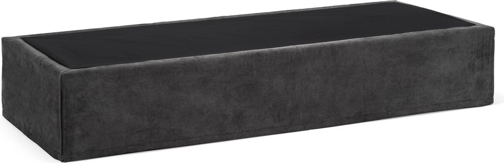 Funktionsbett Unterbau Bett Premium Twinbox – 80 x 200 cm / Kunstleder graphit / ohne Matratze