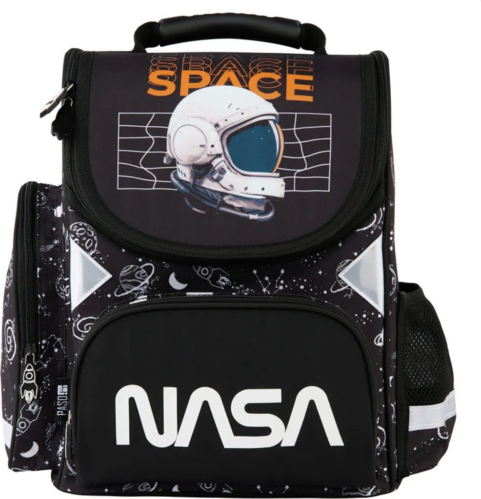 Sac à dos scolaire NASA pour garçon SPACE avec imprimé galaxie et logos