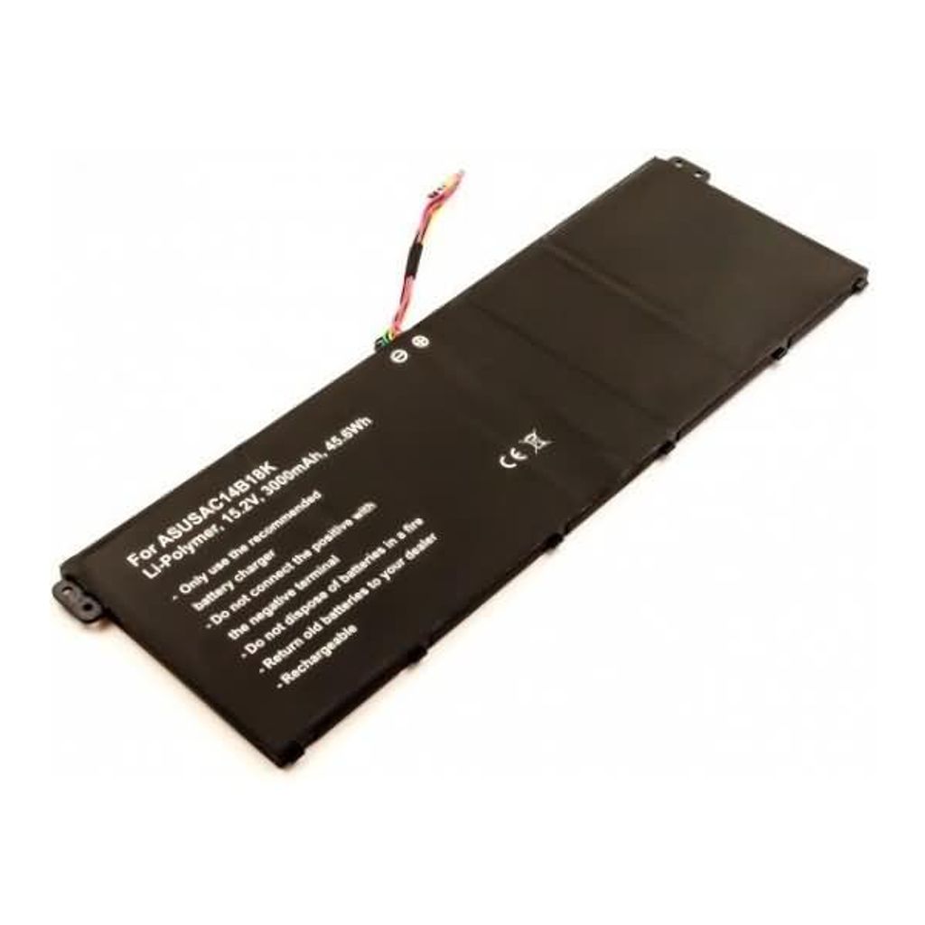Akku für Acer Aspire E5-721 Li-Pol 15,2 Volt 3000 mAh schwarz.