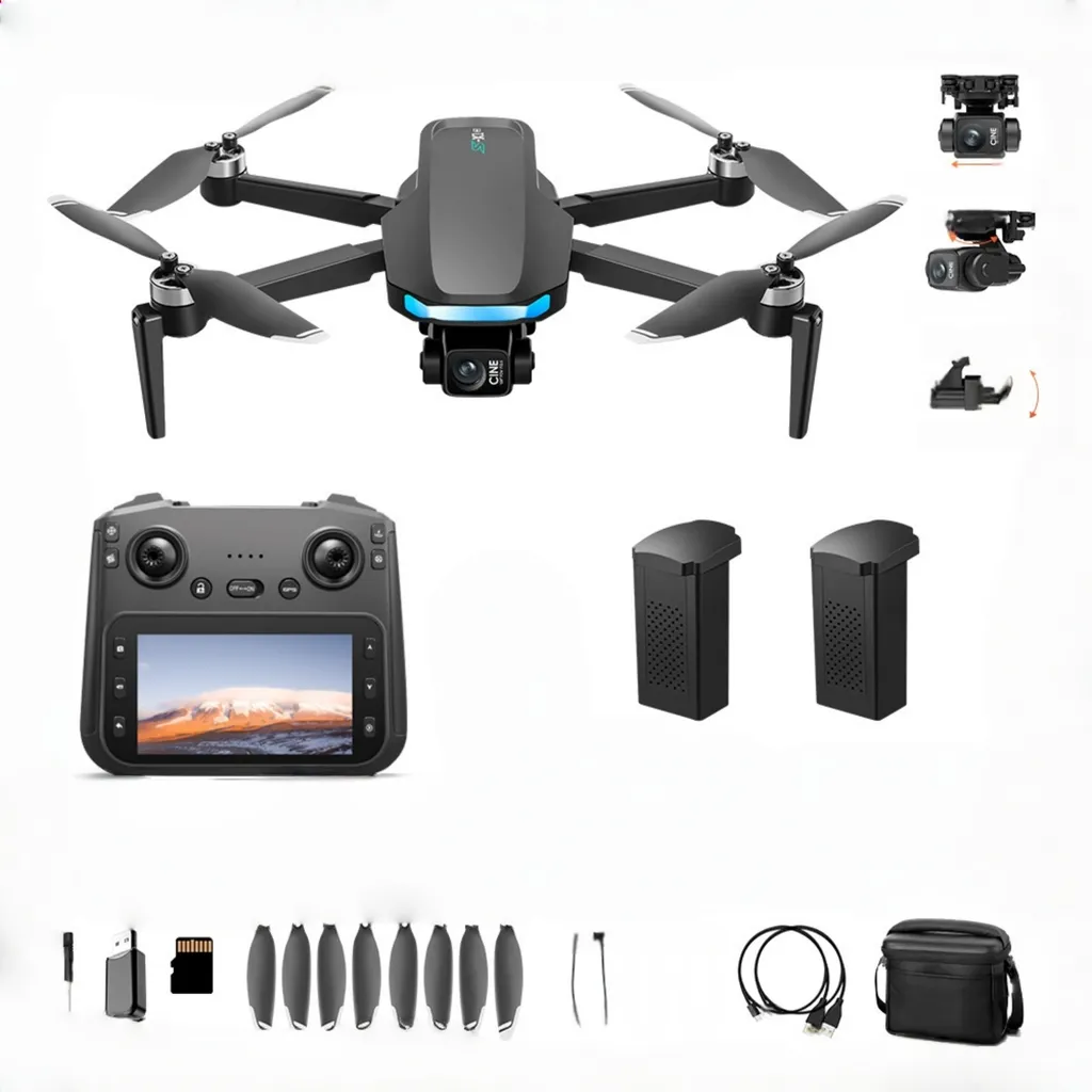 Drone stable avec écran intégré pour piloter sans smartphone au soleil