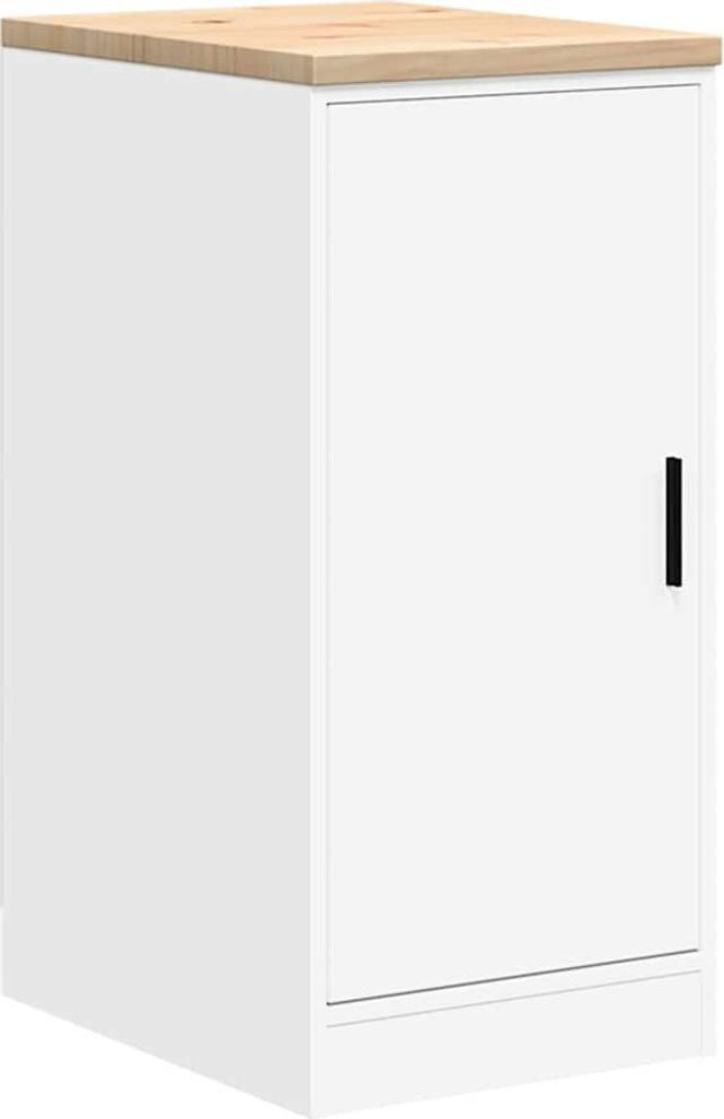 vidaXL Armoire de rangement pour garage Blanc 40x51x85 cm Image du produit 