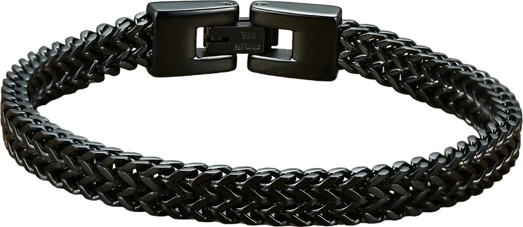 Bracciale Uomo Nero Acciaio Inox KP22788 - Accessorio Street Style
