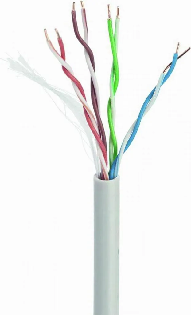 Câble Ethernet CAT5e 305m UTP LSZH Massif avec Gaine Faible Émission