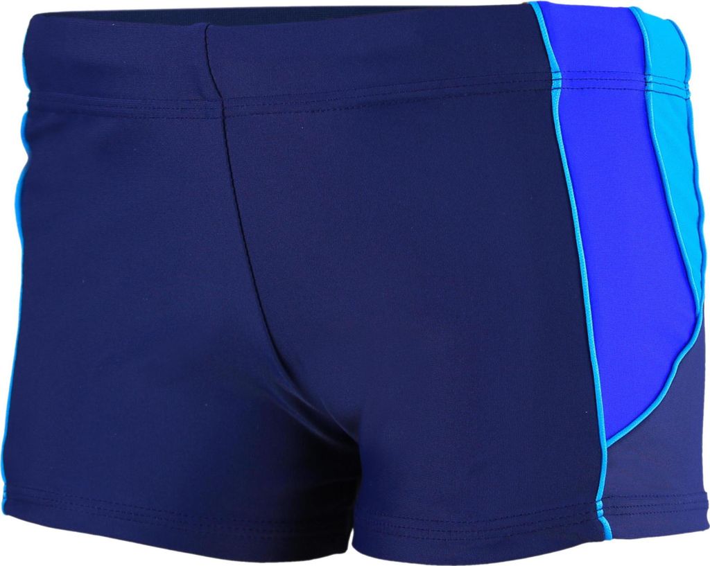 Aquarti Herren Badehose Kurz mit Kontrastpaspel, Farbe: 07 Dunkelblau / Blau / Hellblau, Größe: L