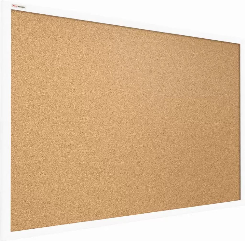 Pinnwand mit weißem Naturholzrahmen 90x60cm Produktbild 