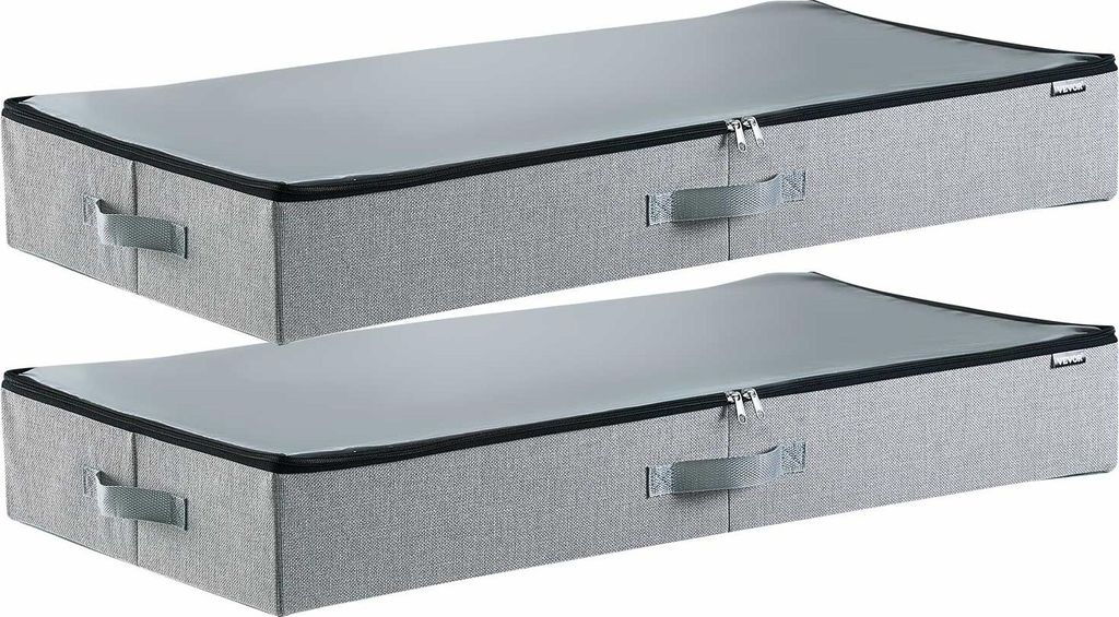 Two identical storage boxes are shown side-by-side against a white background.