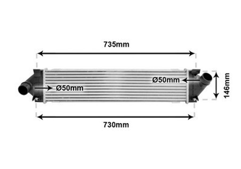 VAN WEZEL 18004480 Ladeluftkühler LLK für FORD MONDEO IV Turnier (BA7) Turbo Intercooler