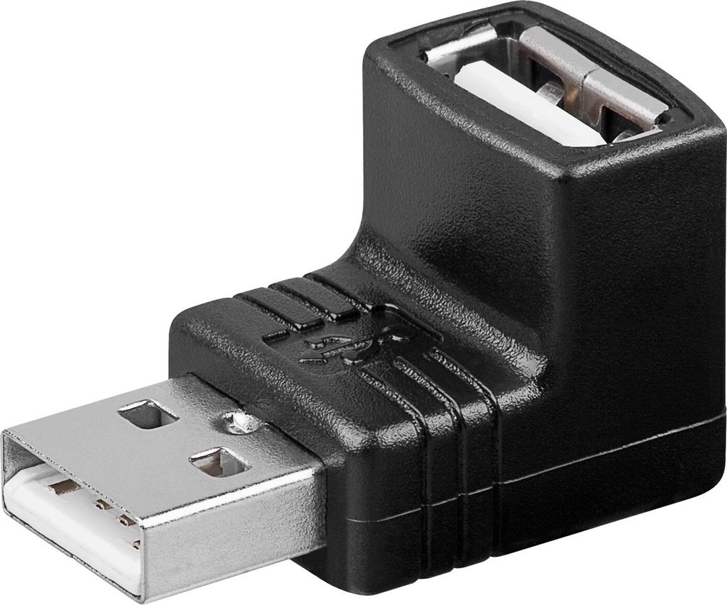 USB-A-Adapter 90° 2,5 W, 0,5 A, 480 Mbit/s, USB 2.0 Produktbild 