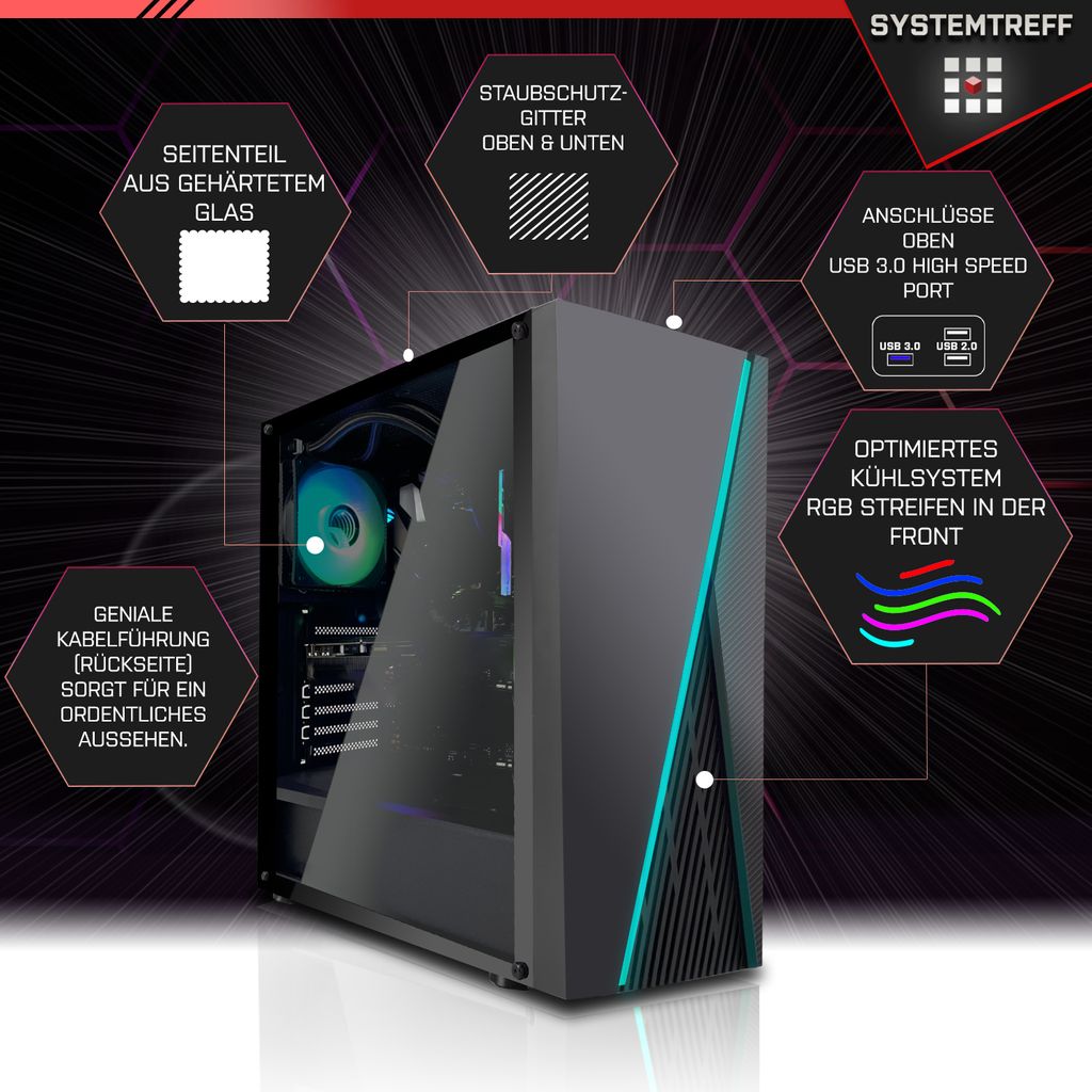 Basic Gaming Komplett Set AMD Ryzen 5 PRO Kaufland.de