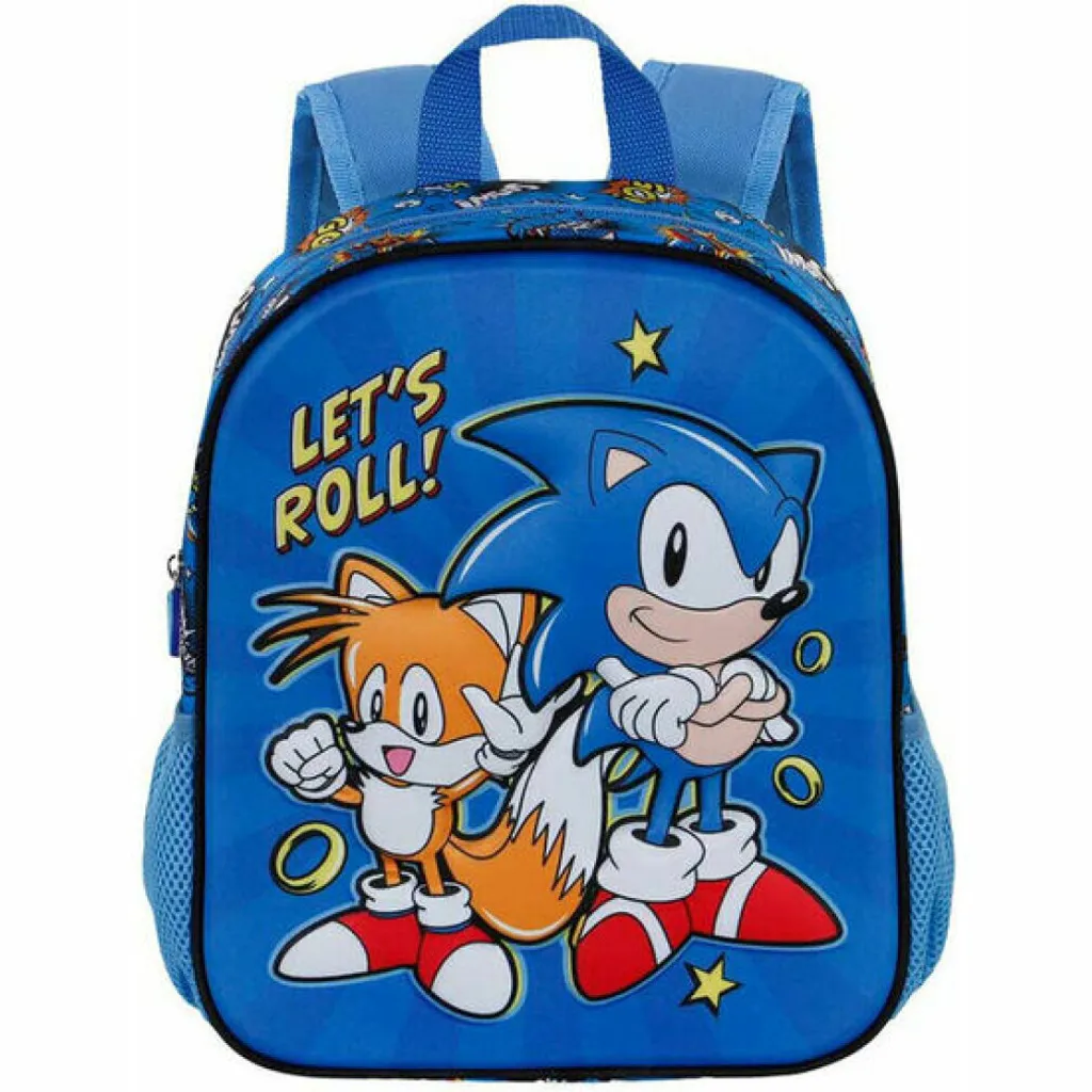 Sonic Zaino Asilo 3D Karactermania - Idea Regalo Ragazzi e Ragazze