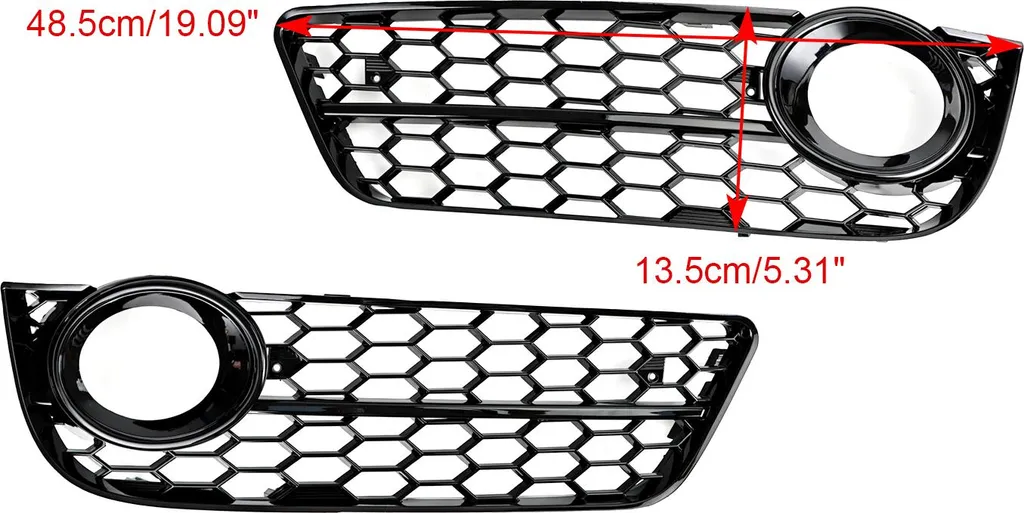 Cache Antibrouillard Avant Audi A5 2007 à 2011 - Grilles Gauche et Droite