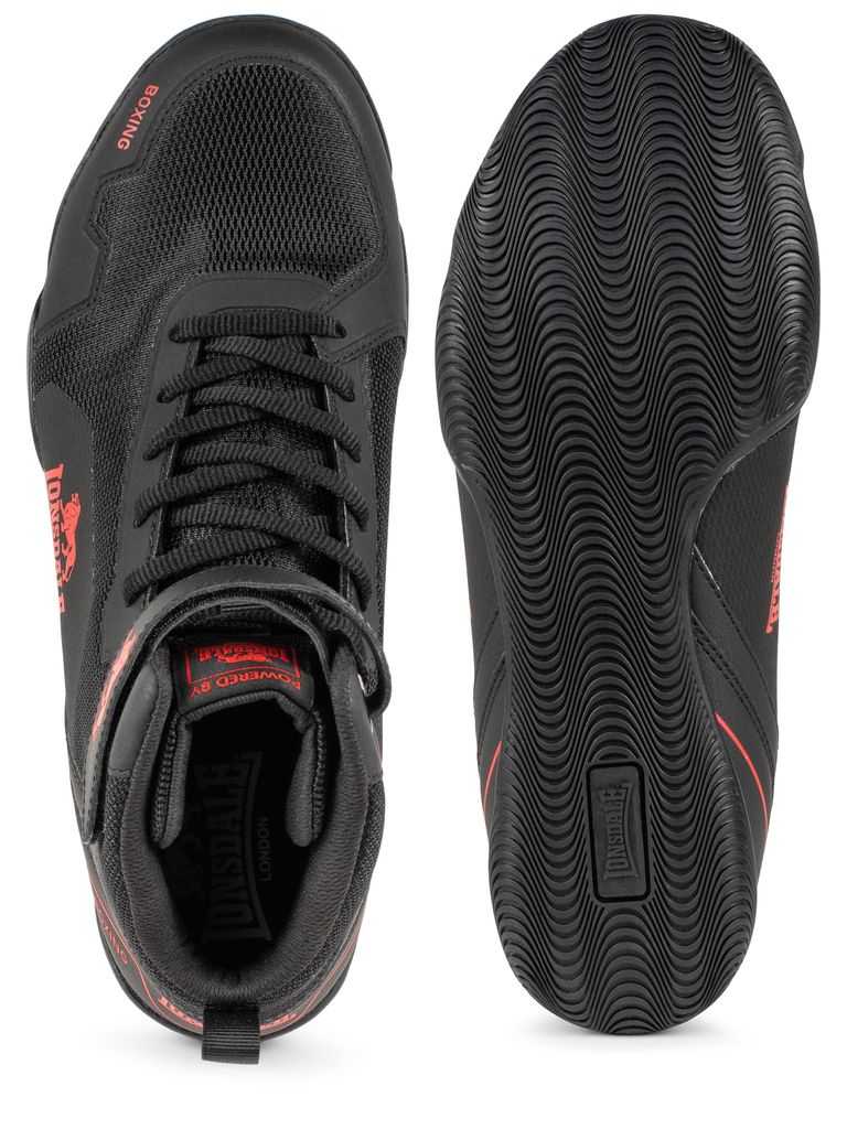 Boxschuhe RUFFORD Black/Red 40 Lonsdale