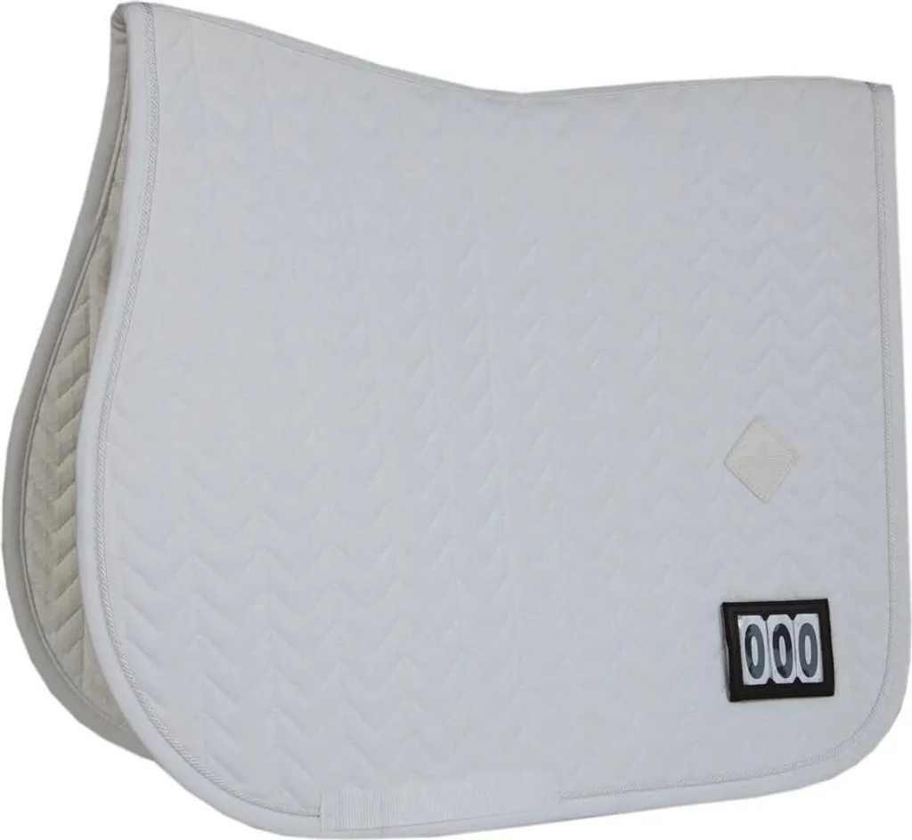 Tapis de selle jumping blanc Kentucky Fishbone matelassé pour cheval - 12