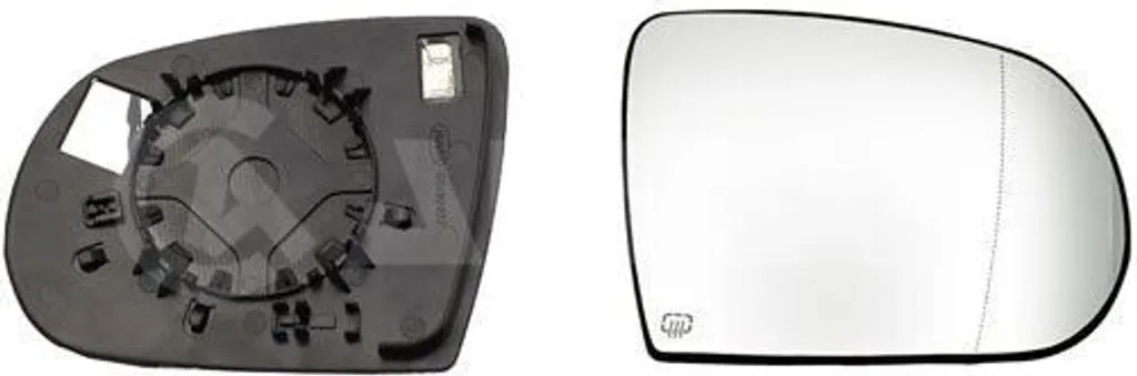 Verre de rétroviseur ALKAR 6472809 pour Cherokee KL et Compass droit