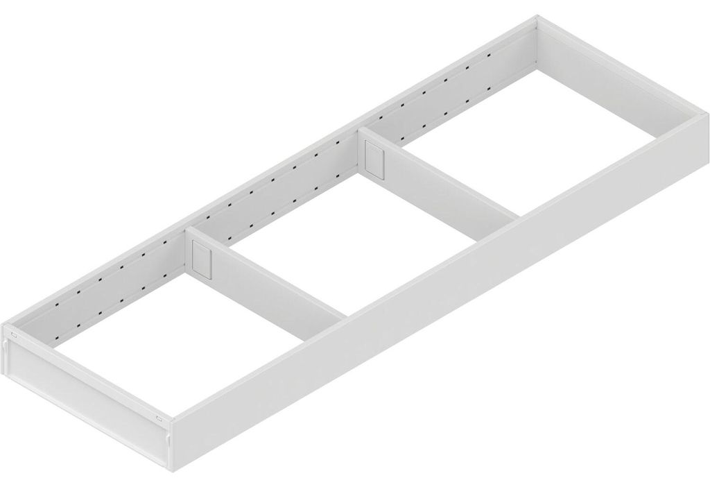 Blum Ambia-Line Schubkastenrahmen breit - 622x200x50mm, Stahl seidenweiß matt