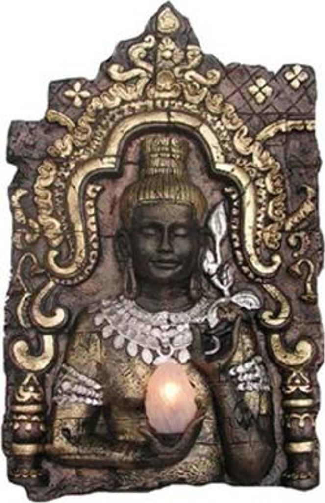 Deko Figur Statue Skulptur 107x60 cm Statuen Neu Buddha Wand Leuchte Lampe (B25)