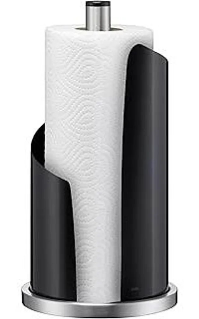 Portarotolo Kela Stella Nero 32 cm Acciaio Inox | Mood Modern Kitchen
