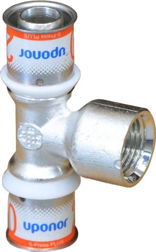 UPONOR S-Press PLUS, T-Stück mit Innengewinde, 16-Rp1/2"FT-16, 1 Stk.