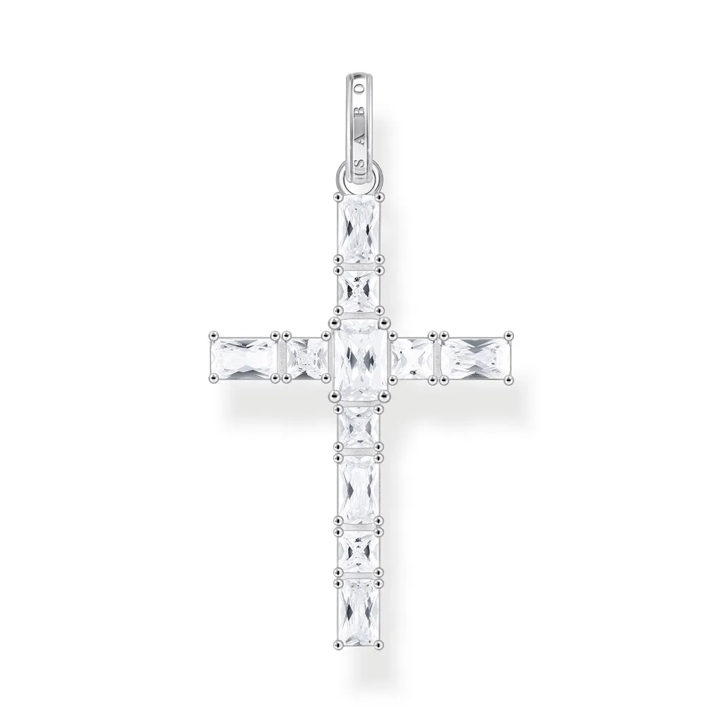 Pendentif Croix Femme Thomas Sabo en Argent et Oxydes de Zirconium