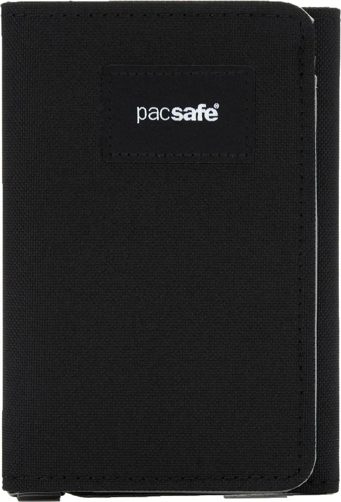Portefeuille Antivol Pacsafe RFIDsafe Noir contre le Vol de Données