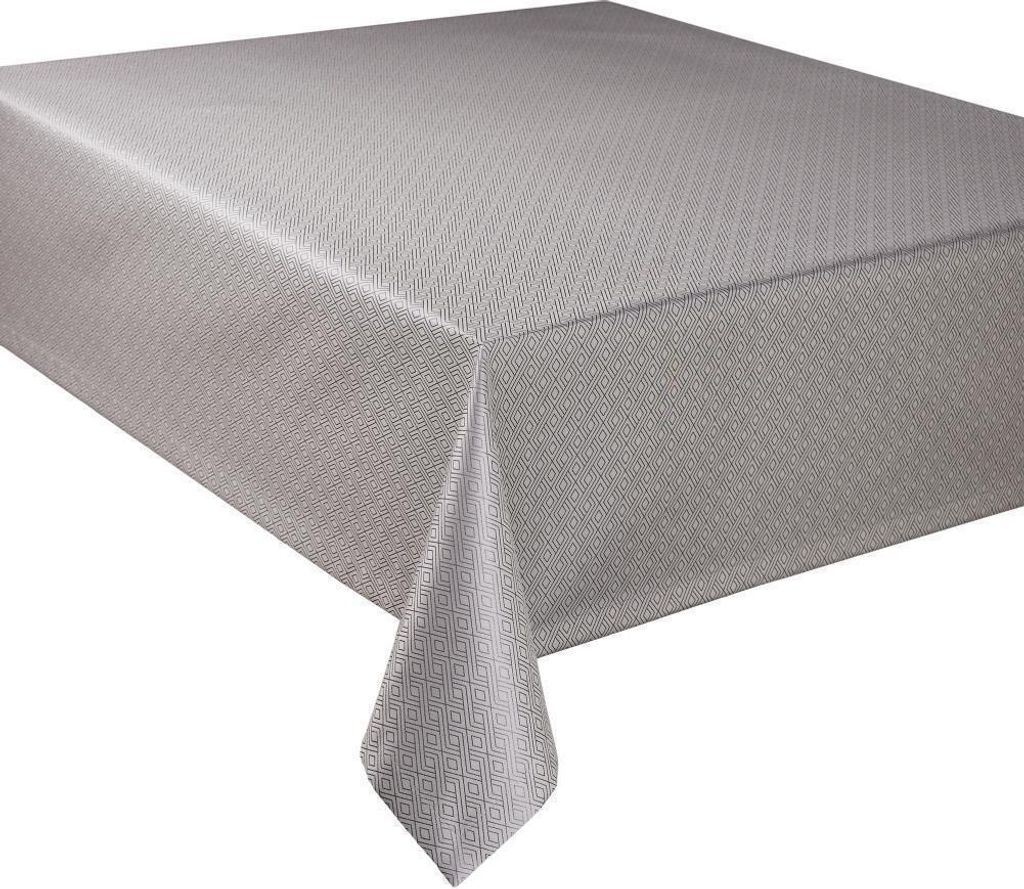 Curt Bauer Damast-Tischtuch Riga 3947 Farbe stone Größe 130x250