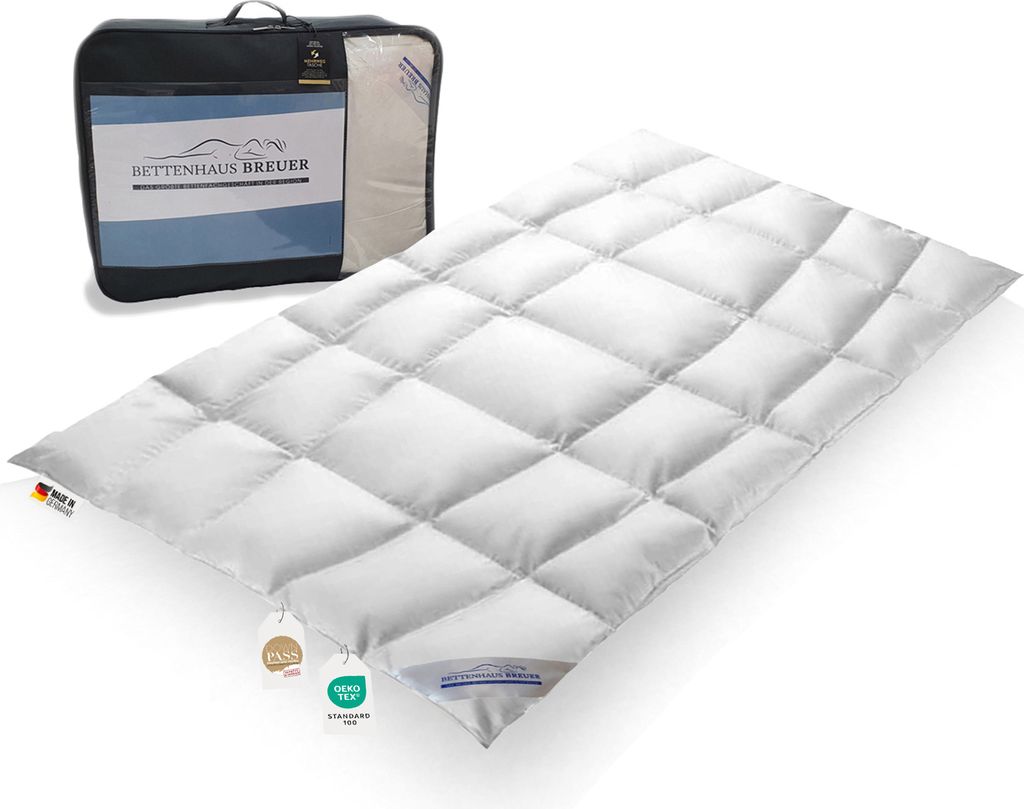 Extra warme 100% premium körperform Daunendecke Bettdecke 135x200 950g