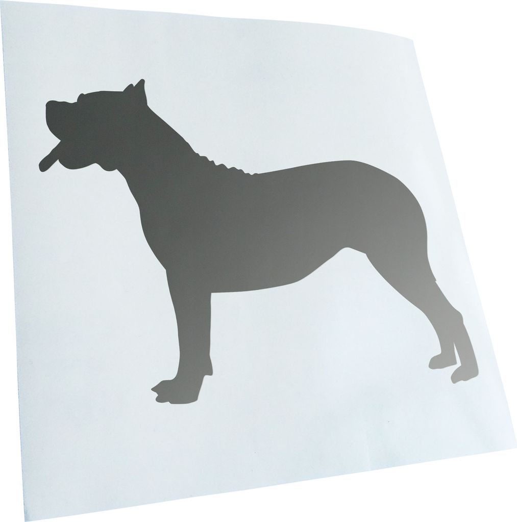 Kiwistar - Autoaufkleber - Dogo Canario Hundrasse Heckscheibenaufkleber - Aufkleber für Auto Kfz Fahrrad, LKW, Truck Mofa