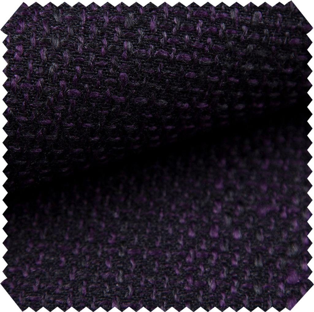 novely LANZ Premium Möbelstoff mit Schwerem Webcharakter - Grob Gewebter Polsterstoff - Pflegeleichte Meterware 1lfm - Farbe: 12 Schwarz Lila
