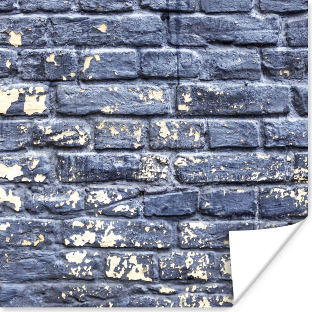 MuchoWow Poster Farbe - Steine - Wand 30x30 cm - Wandposter - Printing