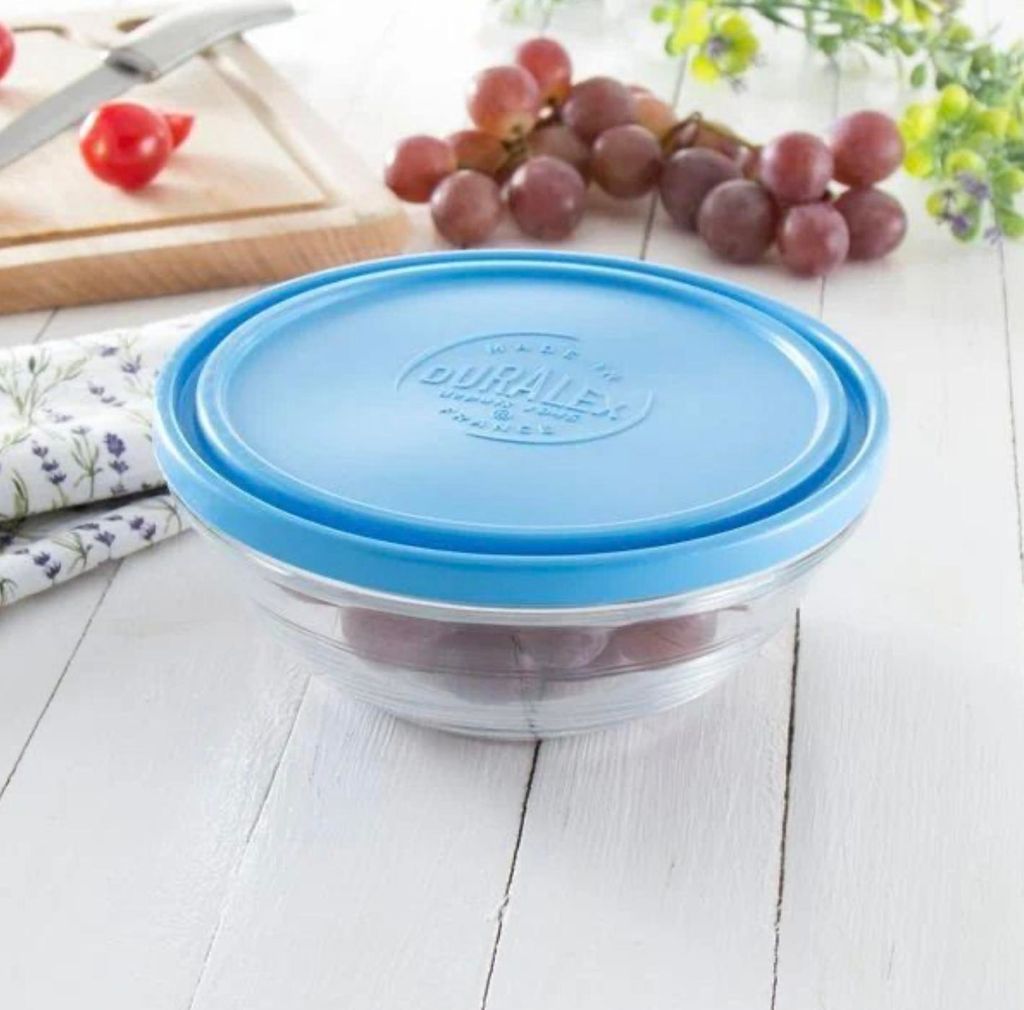 Freshbox - Boite de conservation ronde couvercle bleu 97cl Image du produit 