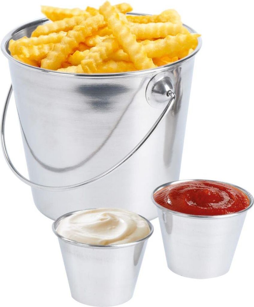 Stahleimer mit Henkel für Snacks und Snacks Produktbild 