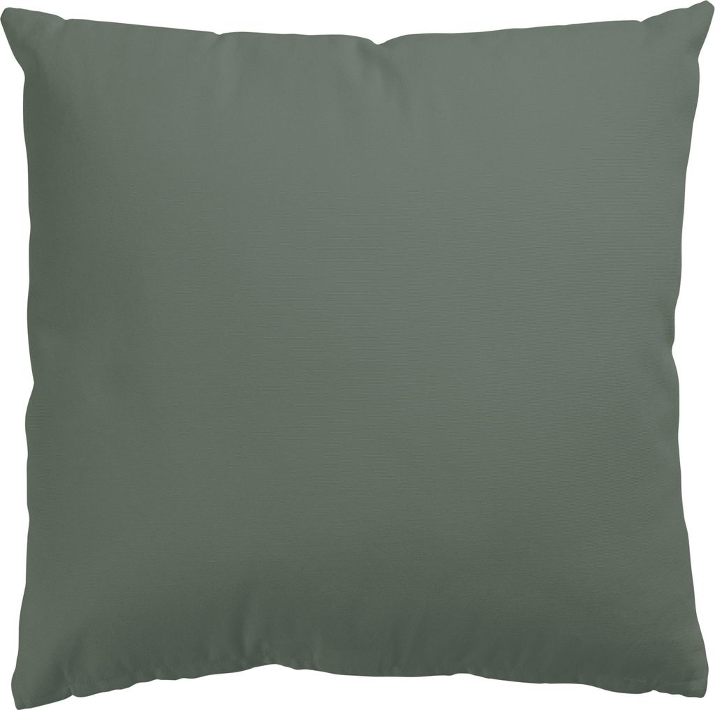 Dekokissen mit Motiv drinnen / Indoor Zierkissen Canvas waschbar Design grün Unifarben Sofakissen mit Füllung