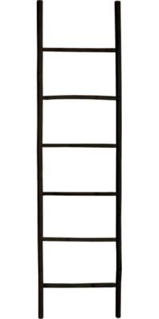 Handtuchleiter MSV TILDA 190 x 50 cm Bambus schwarz matt 144112