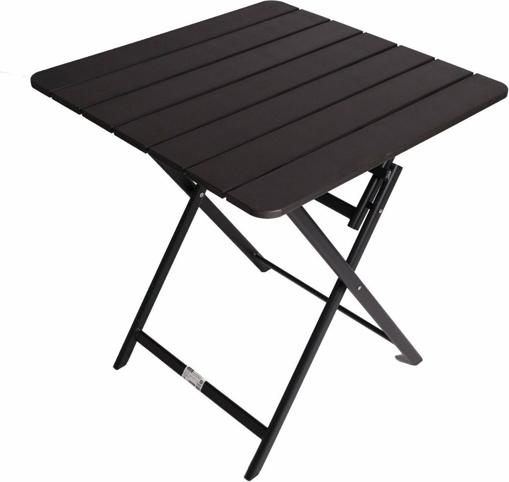 Gartentisch klappbar Aluminium Klapptisch Balkontisch Kunststoff Beistelltisch Garten Grau