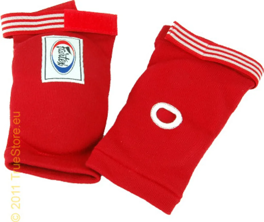 Protège-coudes Fairtex rouge - Protection Muay Thai haute densité