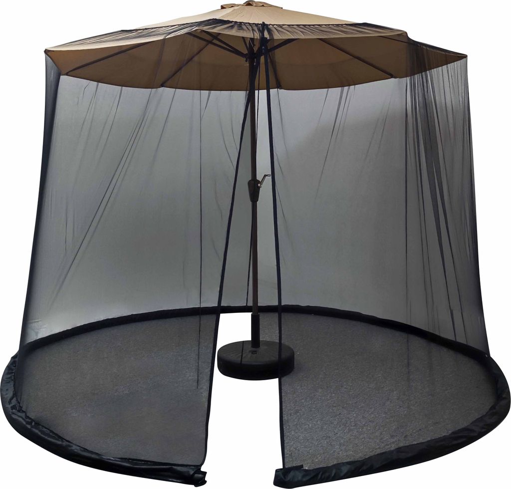 Deconet Moskitonetz Outdoor-Insektennetz für Sonnenschirm 300 cm, Umfang 950 cm, Höhe 230 cm