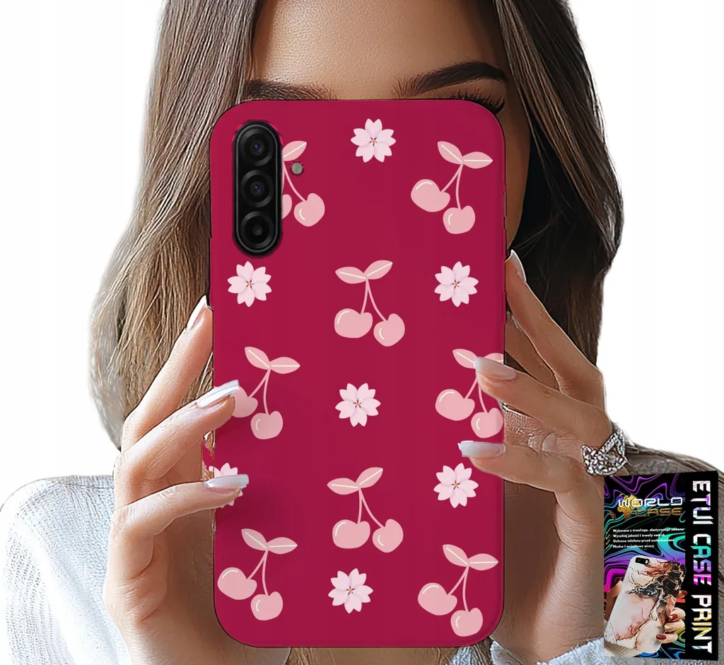 Cover Samsung Galaxy A17 5G Ciliegie Bordeaux + Pellicola | Protezione Chic