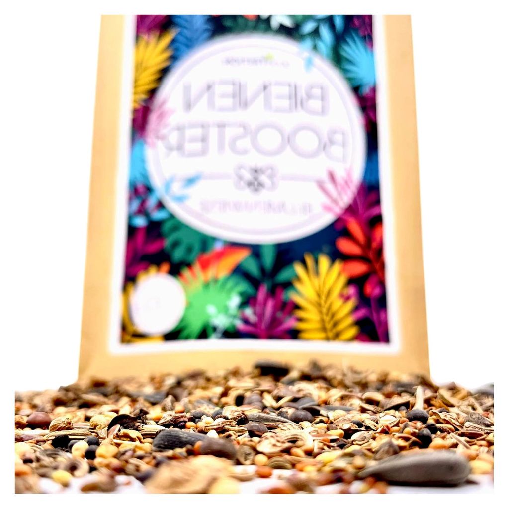 100 g Blumensamen für 100 qm Blumenwiese Bienen Booster im eigenen Garten ein- und mehrjährig (Blumen-, Kräuter- & Kulturartensamen) für ein Bi...