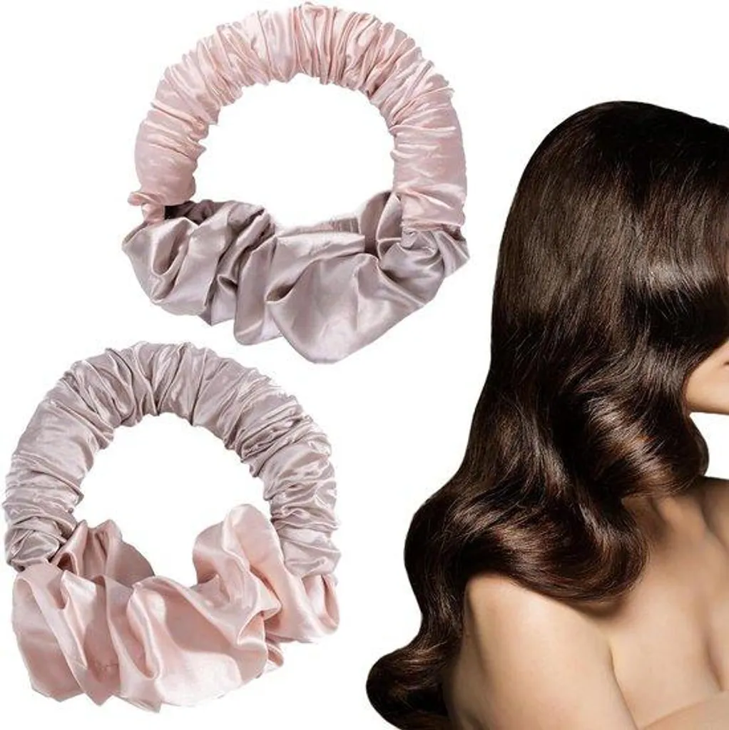 Finis les cheveux abîmés ! Rouleaux en satin pour boucles sans chaleur