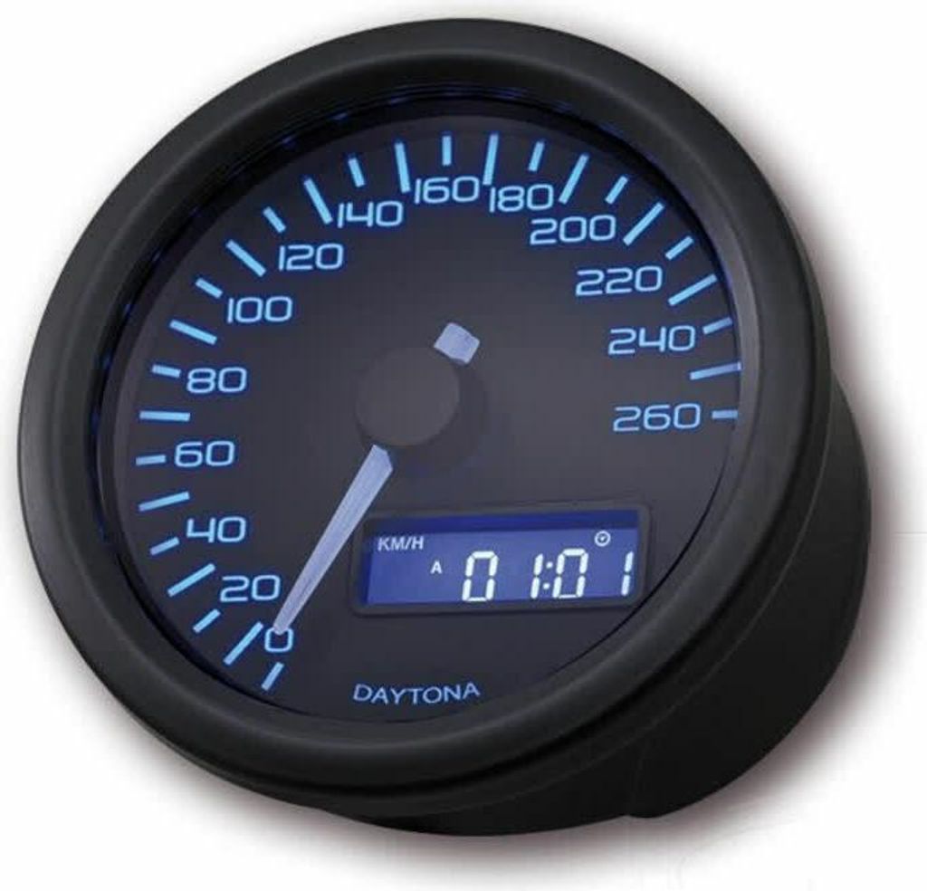 DAYTONA Drehzahlmesser 60mm schwarz 86861