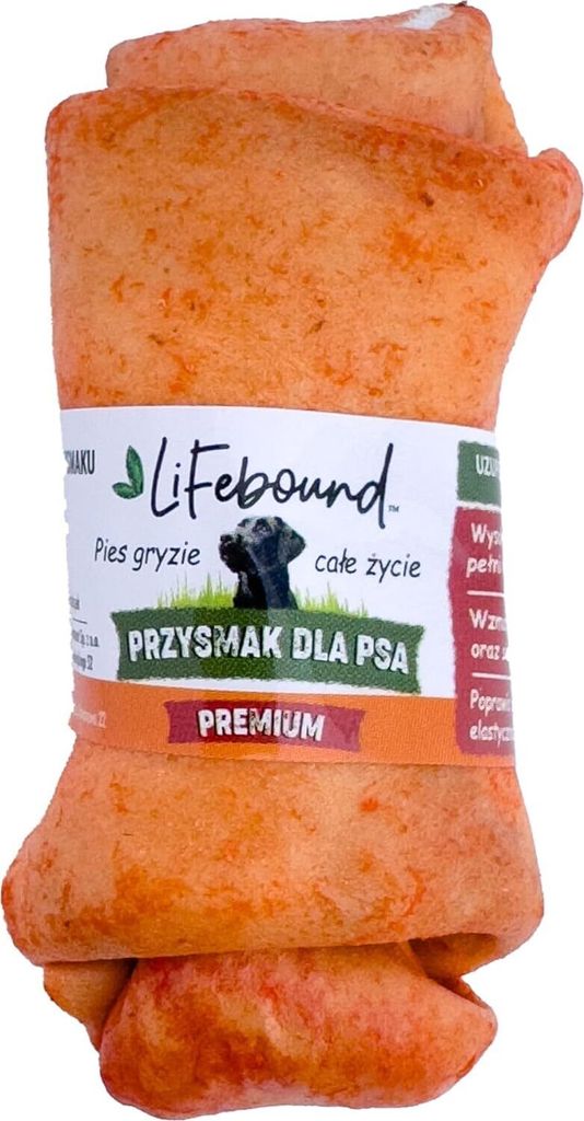 IMKERSHOP Kauartikel für Hunde – Hundesnack – In Form eines Knochens – Sicher – Kalbsleder, Geschmack Honig, Größe 7/10 cm