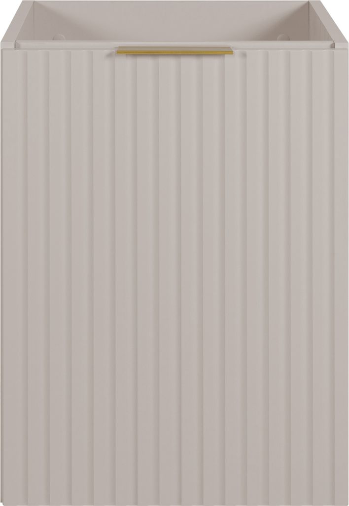 Badezimmerschrank, Kaschmir + goldener Griff, 40 x 57 x 46 Produktbild 