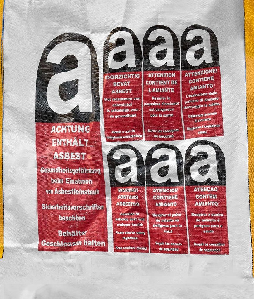Asbest Big Bag 90x90x110 cm SWL Tragkraft 1000kg mit Asbest Produktbild 