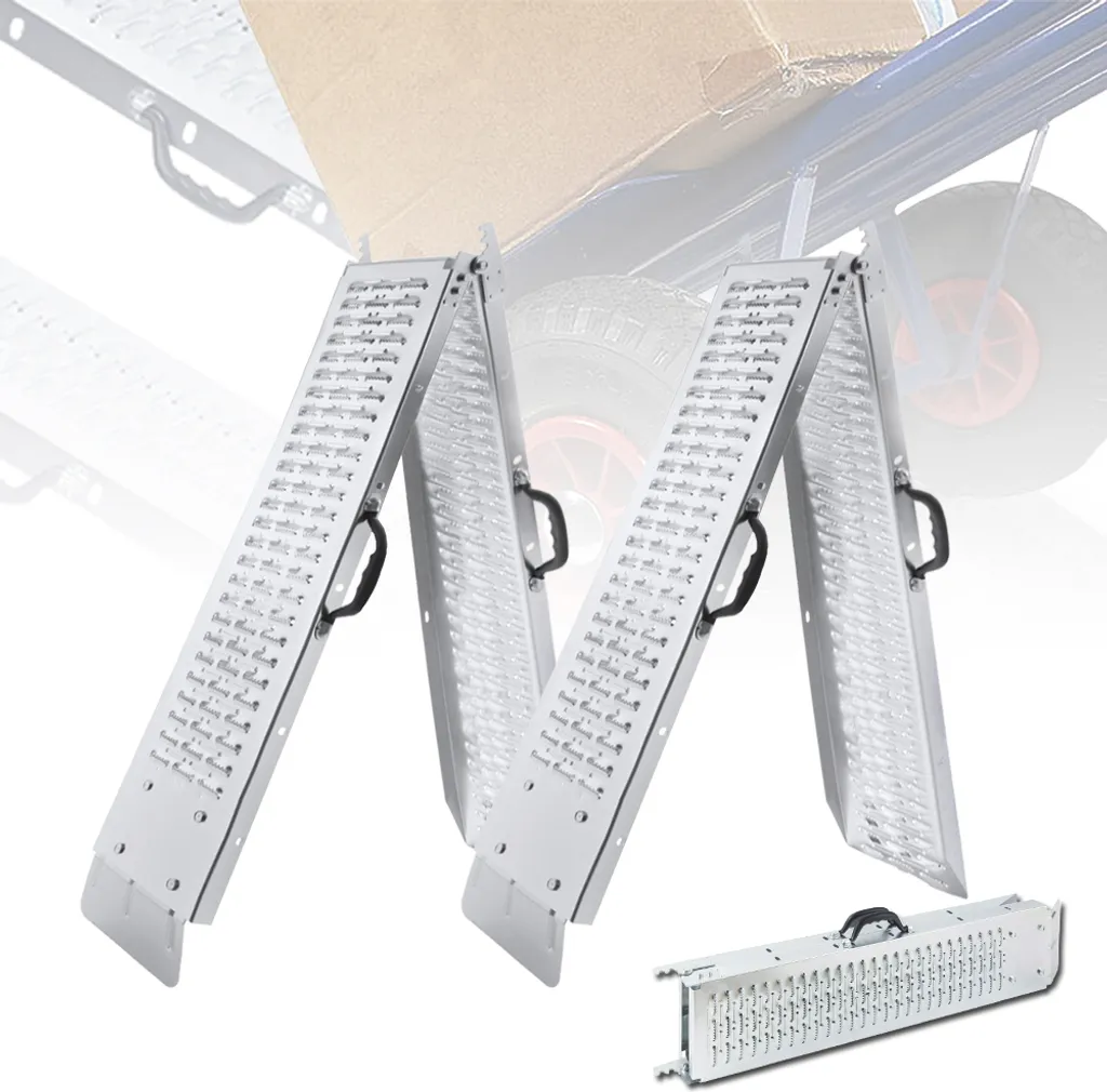 Sessamen-LP Set 2 Rampe Carrabili 400kg Acciaio Zincato Pieghevole