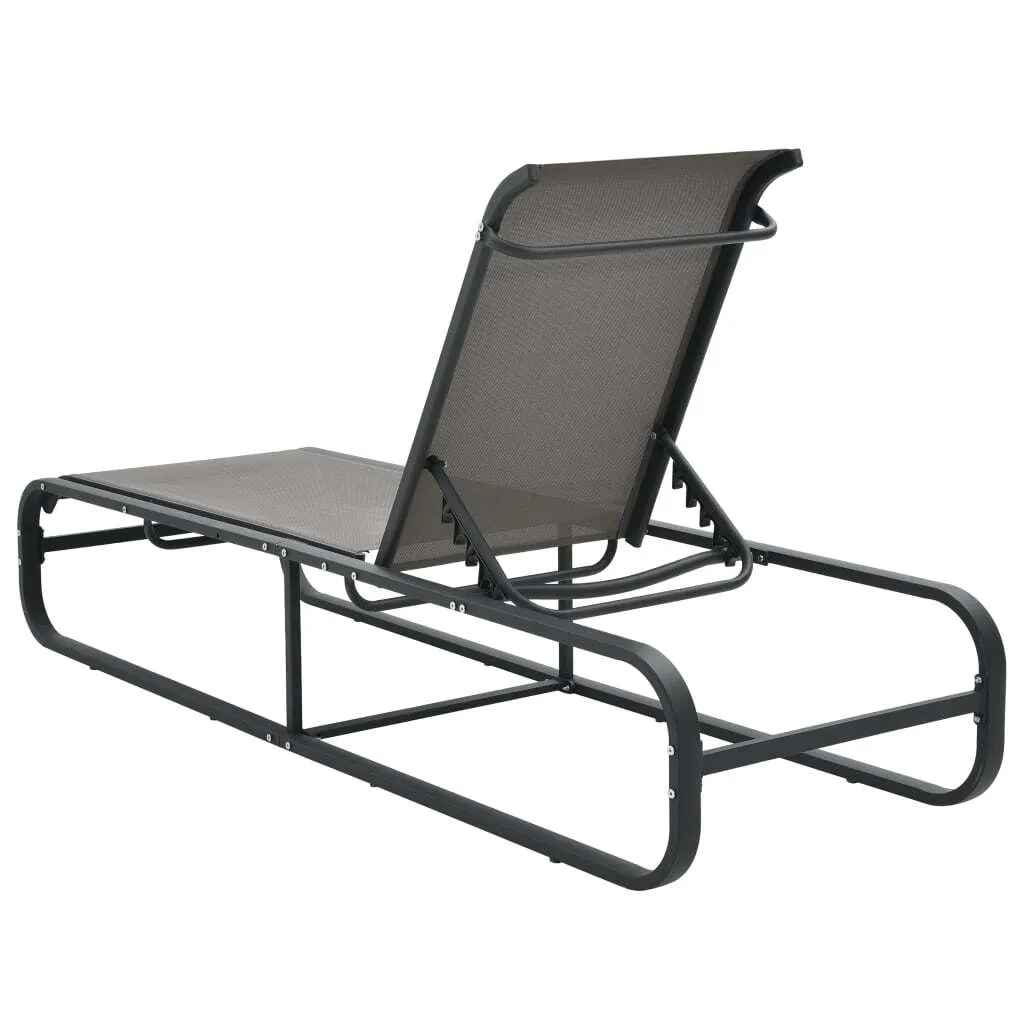 Bain de Soleil Robuste en Aluminium et Textilène Inaltérable vidaXL - 4