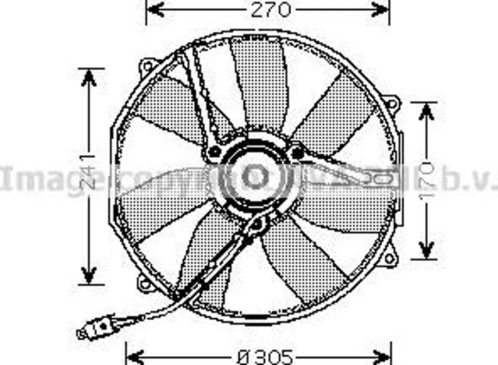 Ventilateur de refroidissement AVA MS7512 OE 0015000593 Classe S SL