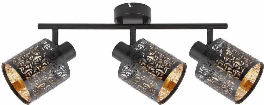 Éclairage modulable spot de plafond Toulouse noir Reality métal 3xE14
