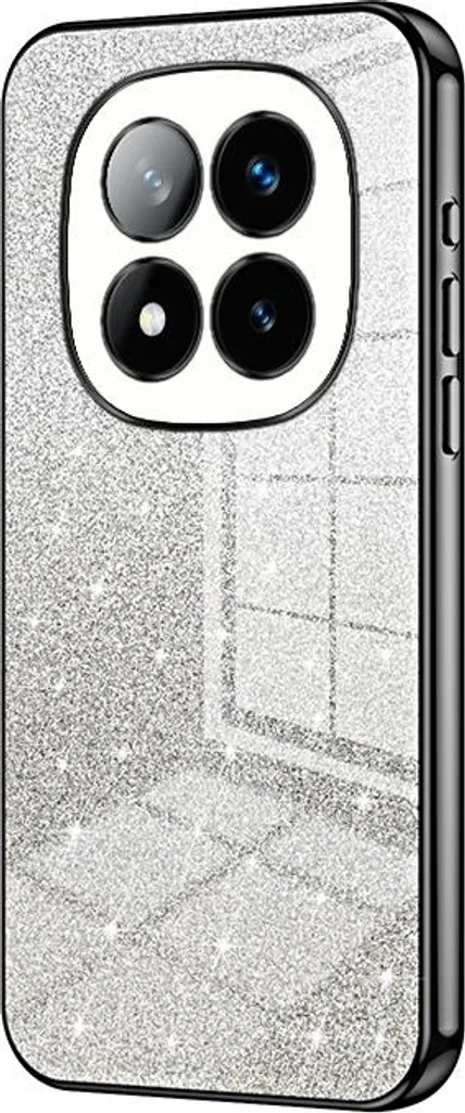 Idea Regalo: Custodia Glitter Nero Phonesta per Redmi Note 14 Pro Plus