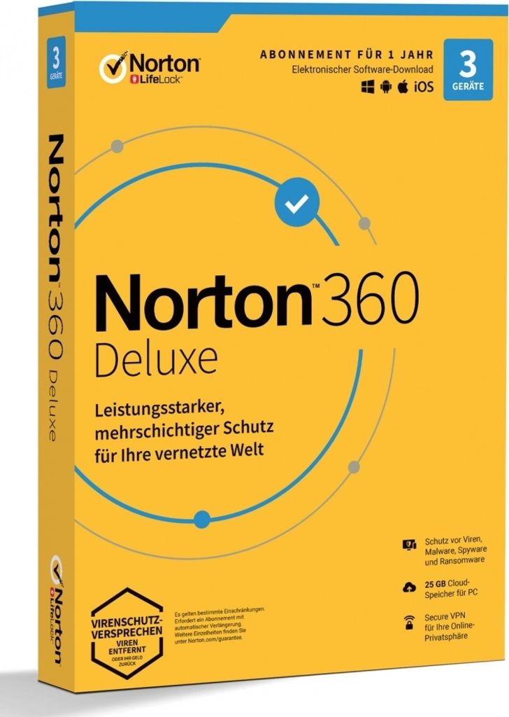 Norton 360 Deluxe 1User 3Device 25GB 12MO GENERIC