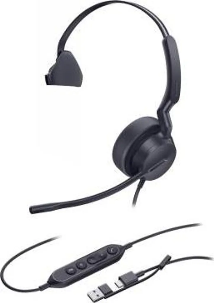 Yealink Headset UH42 Mono UC USB-C/A - Headset - 20 KHz (1308217)